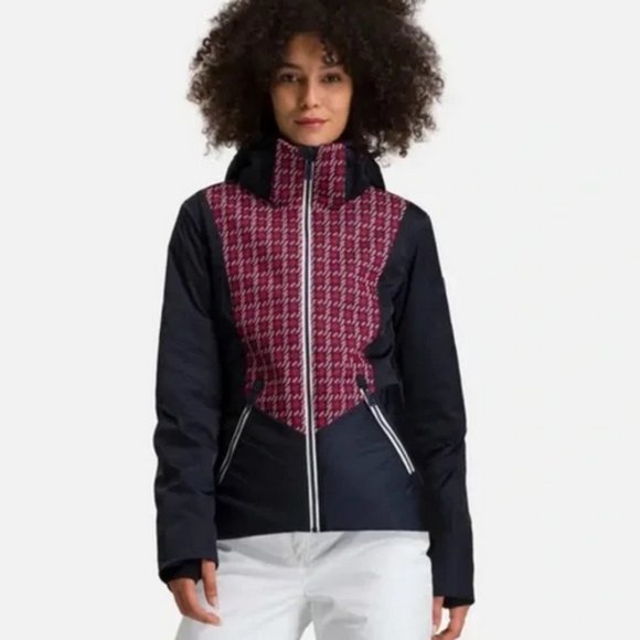 ROSSIGNOL Four-Way Strand Houndstooth SKI Jacket XS - NWT